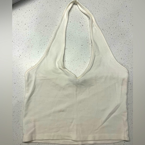 Brandy Melville white crop top, one size - Picture 1 of 3